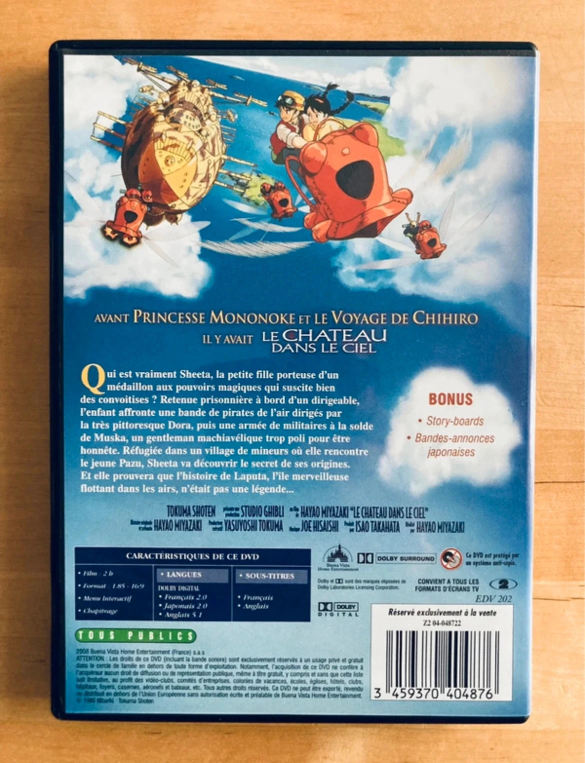 DVD El castillo en el cielo de Hayao Miyazaki Studios Ghibli. – photo 3